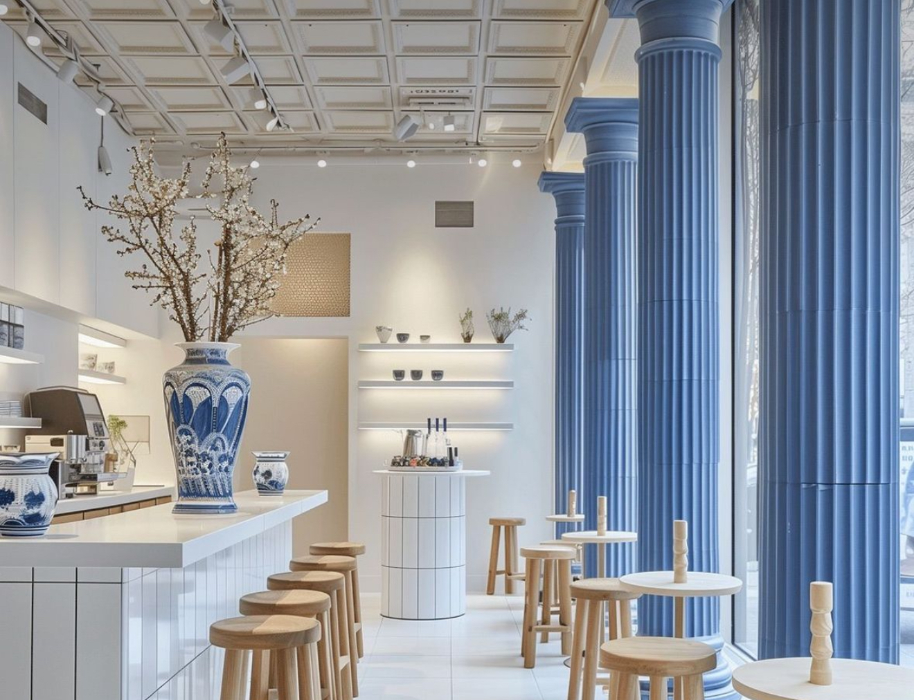 Interior design ristorante greco